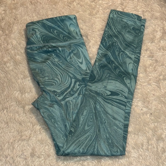 Athleta Other - Athleta girl blue marble leggings SZ Large